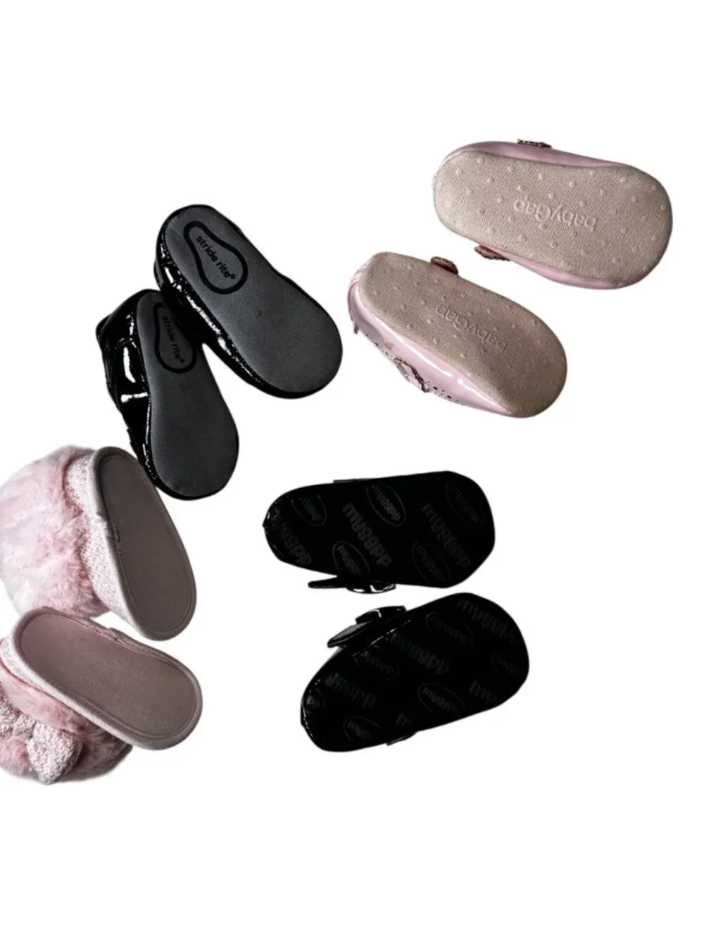 Infant Shoes 0-12 Months Pink Boots Bows Girly Feminine Cottage